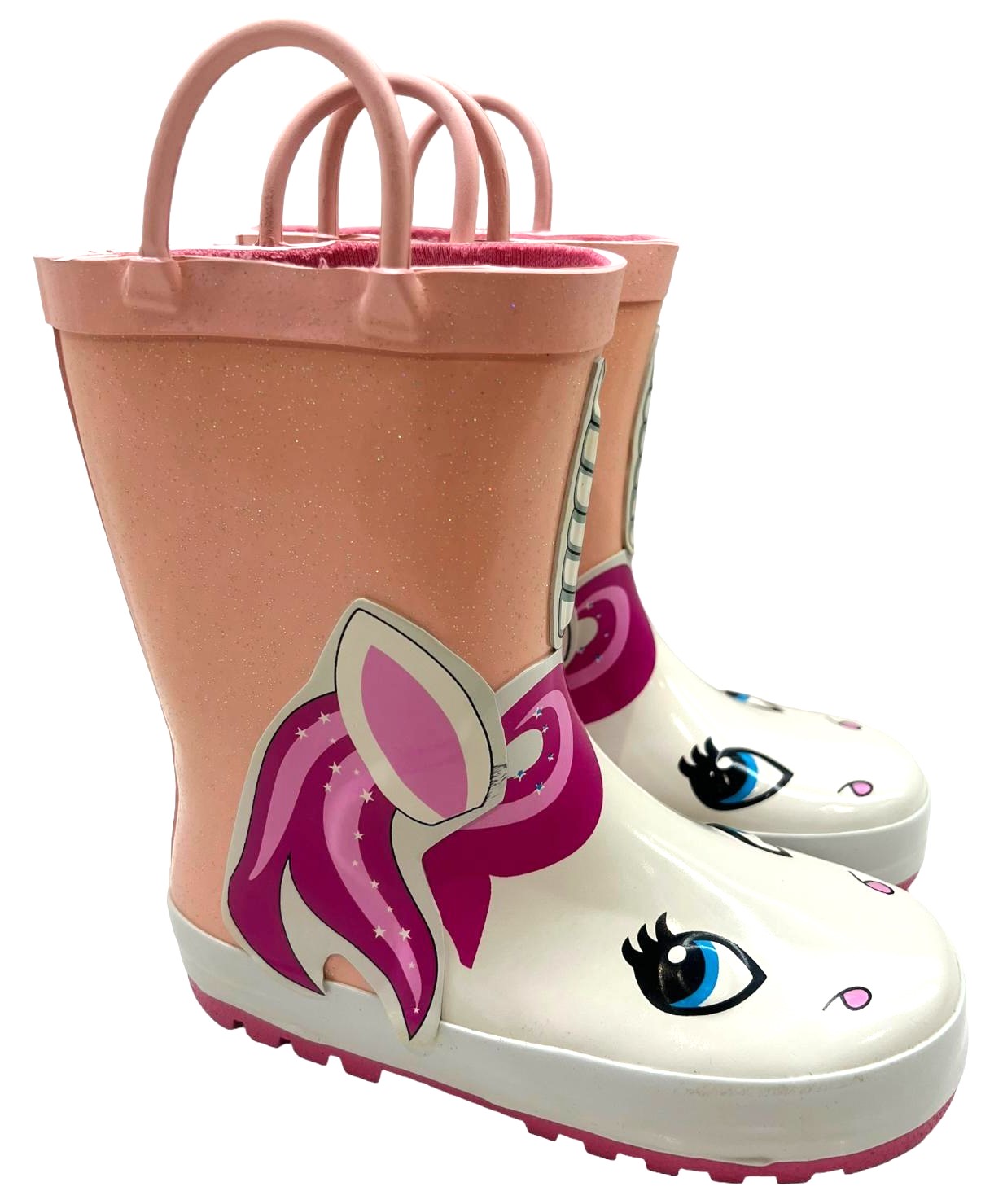 KIDS GIRLS BOYS WATERPROOF WELLIES WINTER RAIN SNOW WELLINGTON INFANTS BOOTS SZ