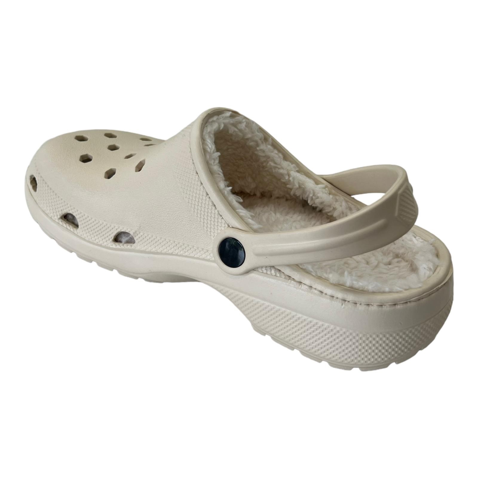 Zoccoli da uomo da uomo foderati in pelliccia slip on accoglienti pantofole da giardino casa mules sandali scarpa - Foto 13 di 13