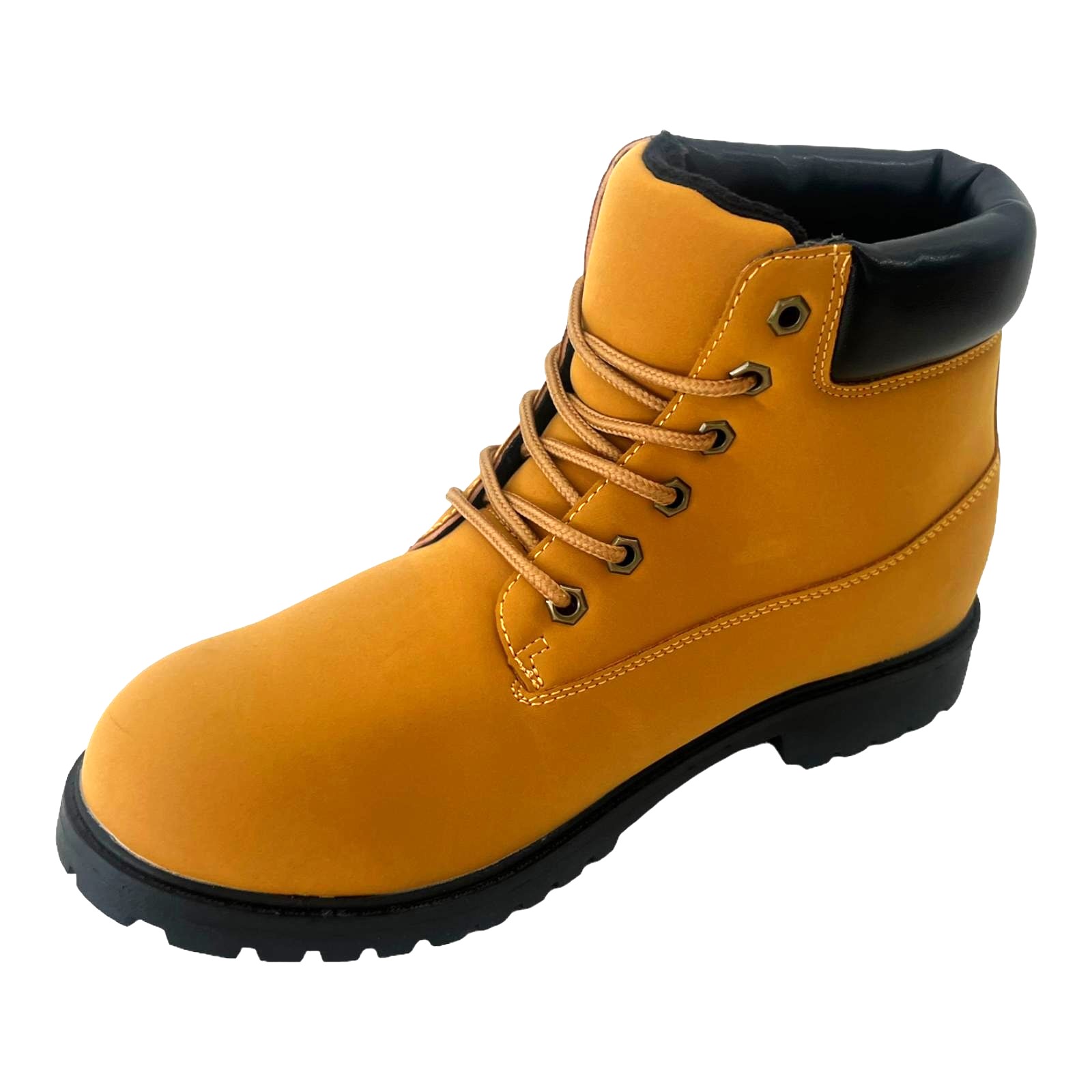MENS WALKING HIKING LACE UP TRAIL WORK OUTDOOR ANKLE HONEY SHOES TRAINERS BOOTS - Picture 4 of 6
