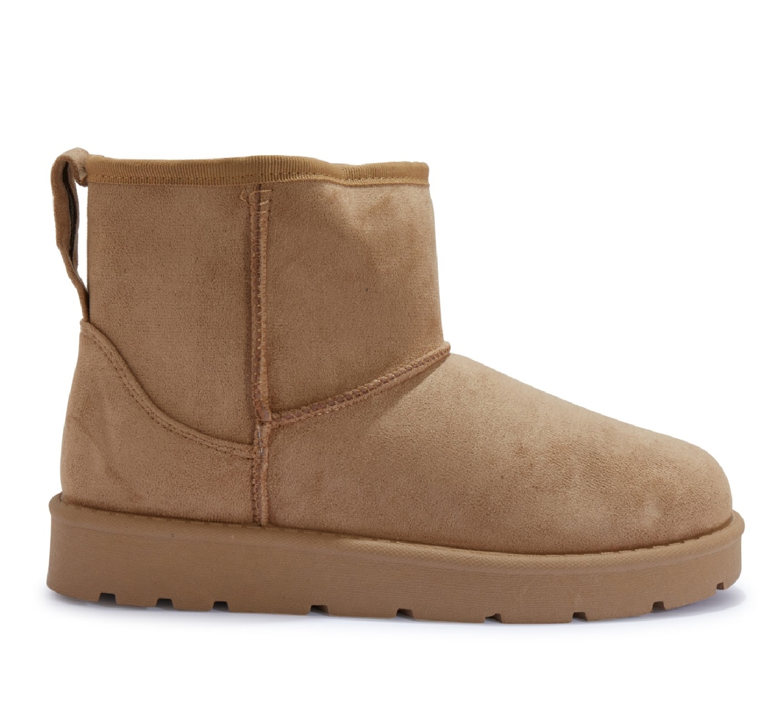 STIVALETTI DONNA FODERATI IN PELLICCIA SINTETICA COMODI SLIP ON CALDI DONNA BASSI INVERNALI - Foto 8 di 10