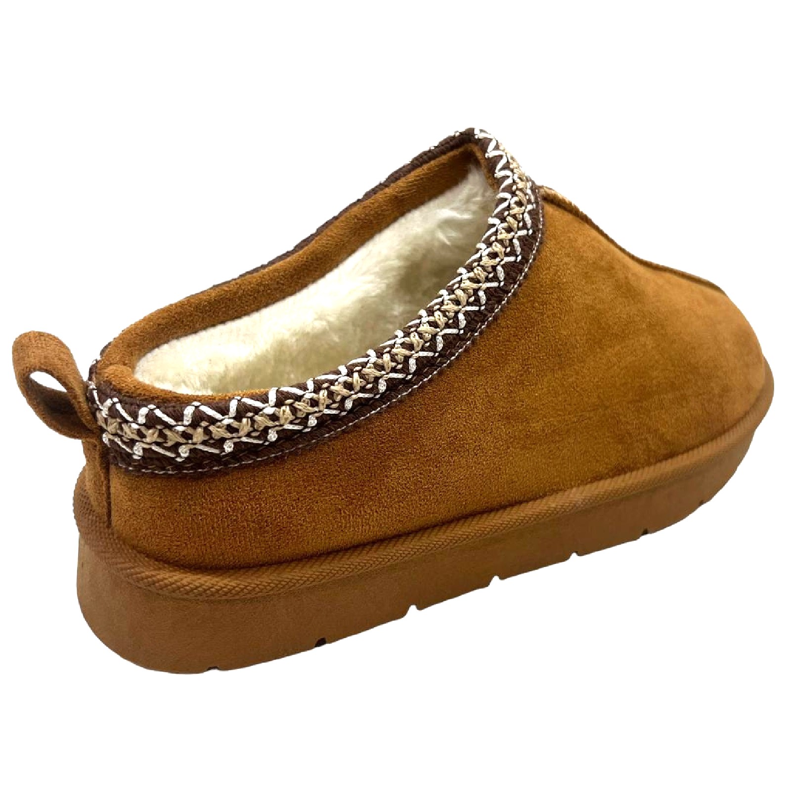 MUJERES DAMAS SIN CORDONES CÓMODOS CÁLIDOS DE PIEL SINTÉTICA FORRADOS AL AIRE LIBRE ZAPATILLAS ZAPATOS BOTAS - Imagen 36 de 50