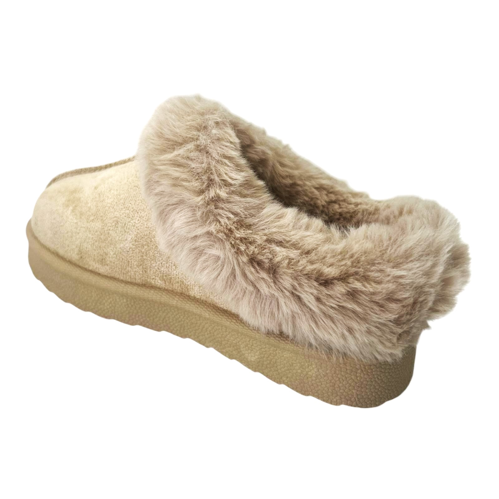 BAMBINI RAGAZZE BAMBINI CALDI INVERNALI FODERATI IN PELLICCIA SINTETICA COMODI SLIPON PANTOFOLE SCARPE STIVALI - Foto 7 di 19