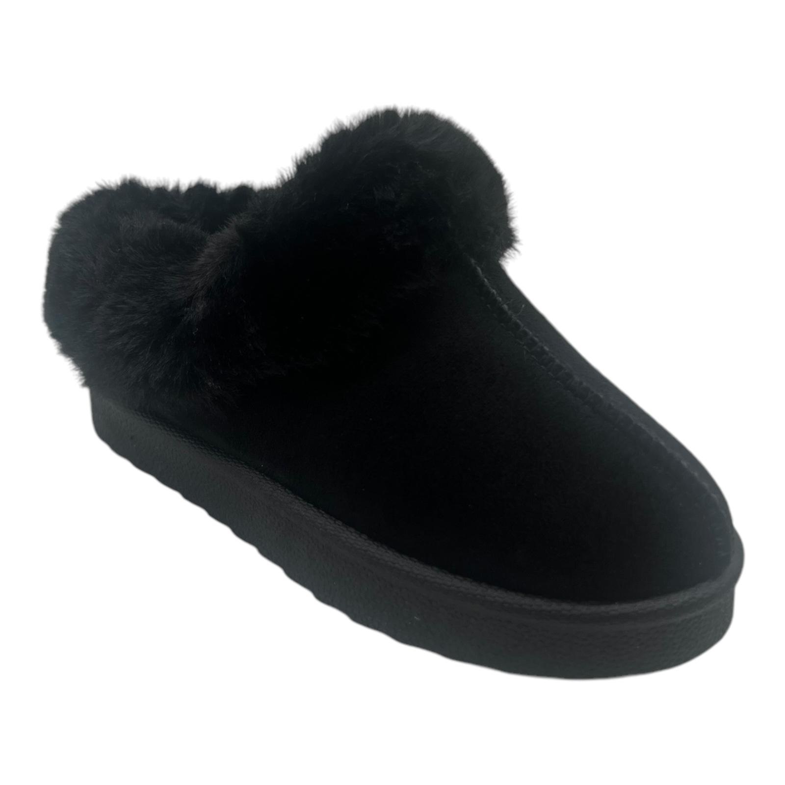 BAMBINI RAGAZZE BAMBINI CALDI INVERNALI FODERATI IN PELLICCIA SINTETICA COMODI SLIPON PANTOFOLE SCARPE STIVALI - Foto 11 di 19