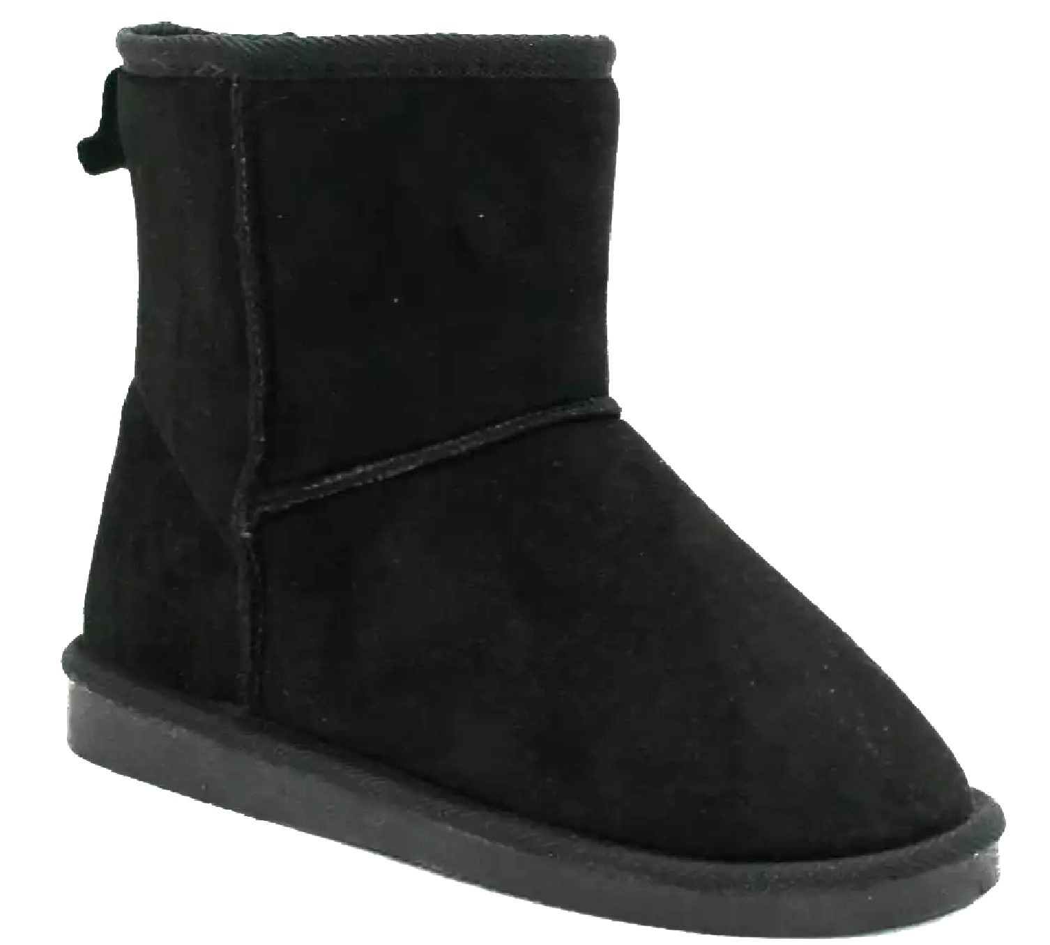 DAMEN KNÖCHEL SLIPPER DAMEN FLACH WARM WINTER KUSCHELIG KUNSTFELL GEFÜTTERT SCHUHE STIEFEL GR - Bild 3 von 7