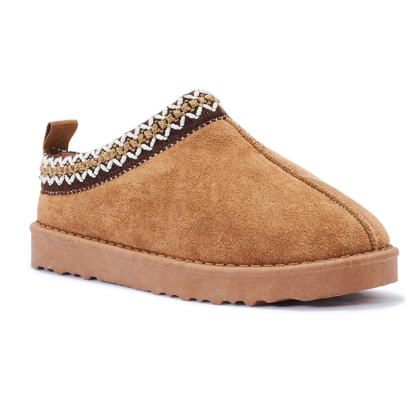 NEW KIDS SLIP ON CHILDRENS GIRLS WARM FAUX FUR LINED IN OUT DOOR SLIPPERS SHOES