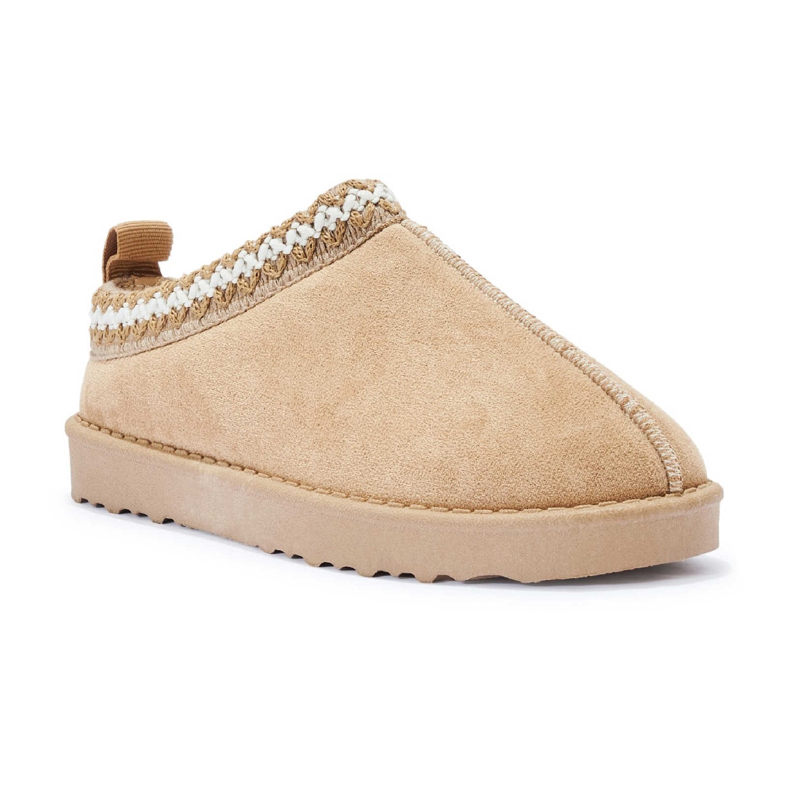 NEW KIDS SLIP ON CHILDRENS GIRLS WARM FAUX FUR LINED IN OUT DOOR SLIPPERS SHOES