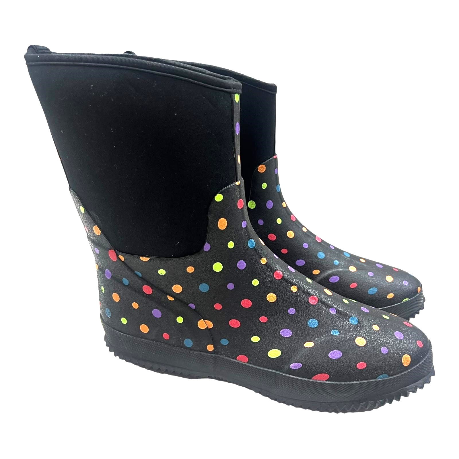 LADIES WOMENS FESTIVAL RAIN WARM WINTER WELLIES WELLINGTON GARDEN WALKING BOOTS - Picture 3 of 13