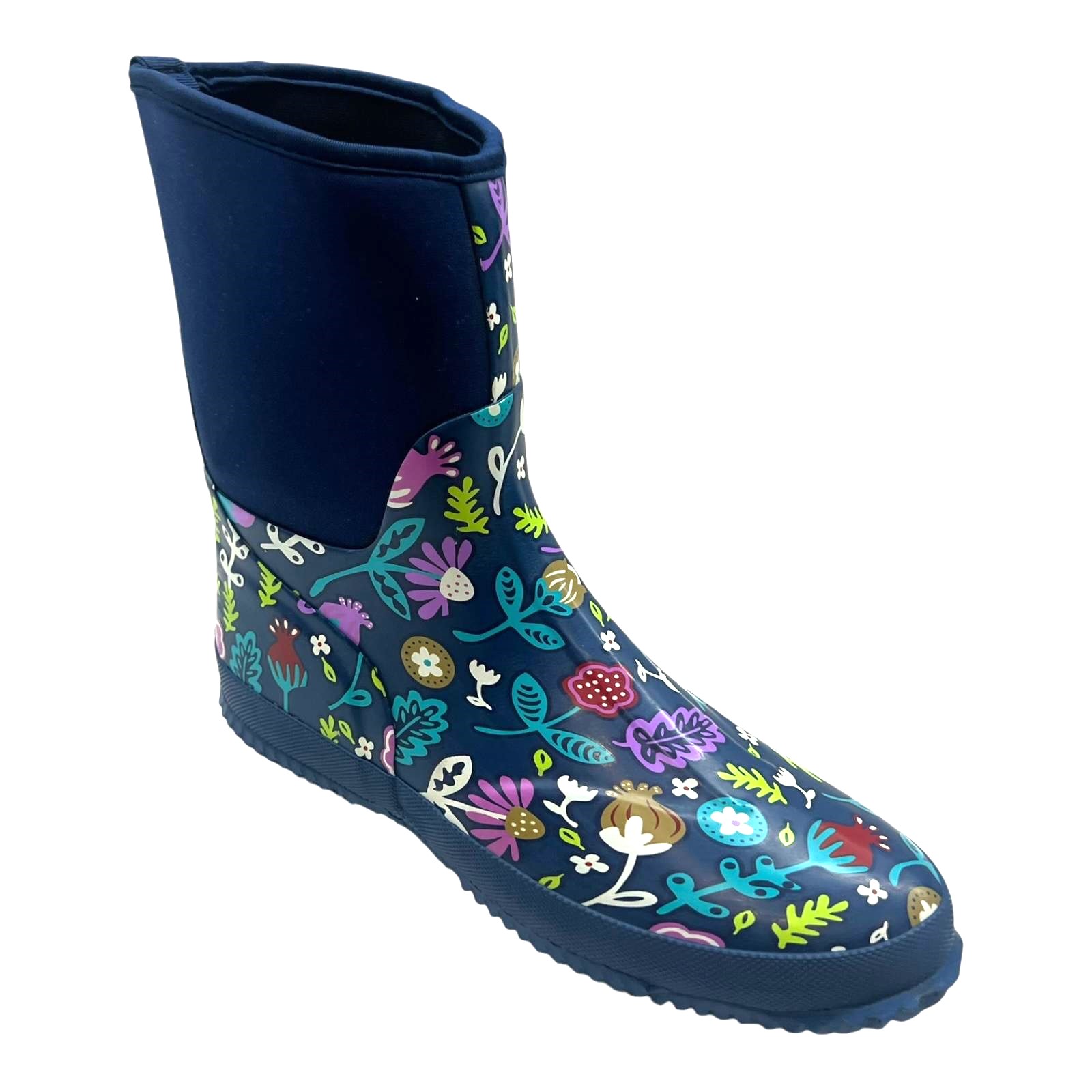 LADIES WOMENS FESTIVAL RAIN WARM WINTER WELLIES WELLINGTON GARDEN WALKING BOOTS - Picture 11 of 13