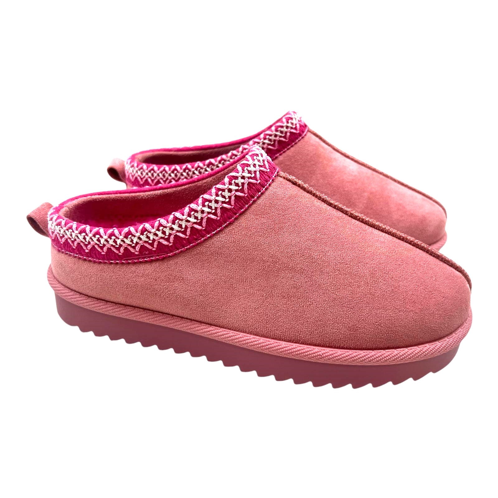 LADIES WOMENS WARM FAUX FUR SNUGG SLIP ON IN OUT DOOR SLIPPERS SHOES BOOTS SIZE - Picture 49 of 56