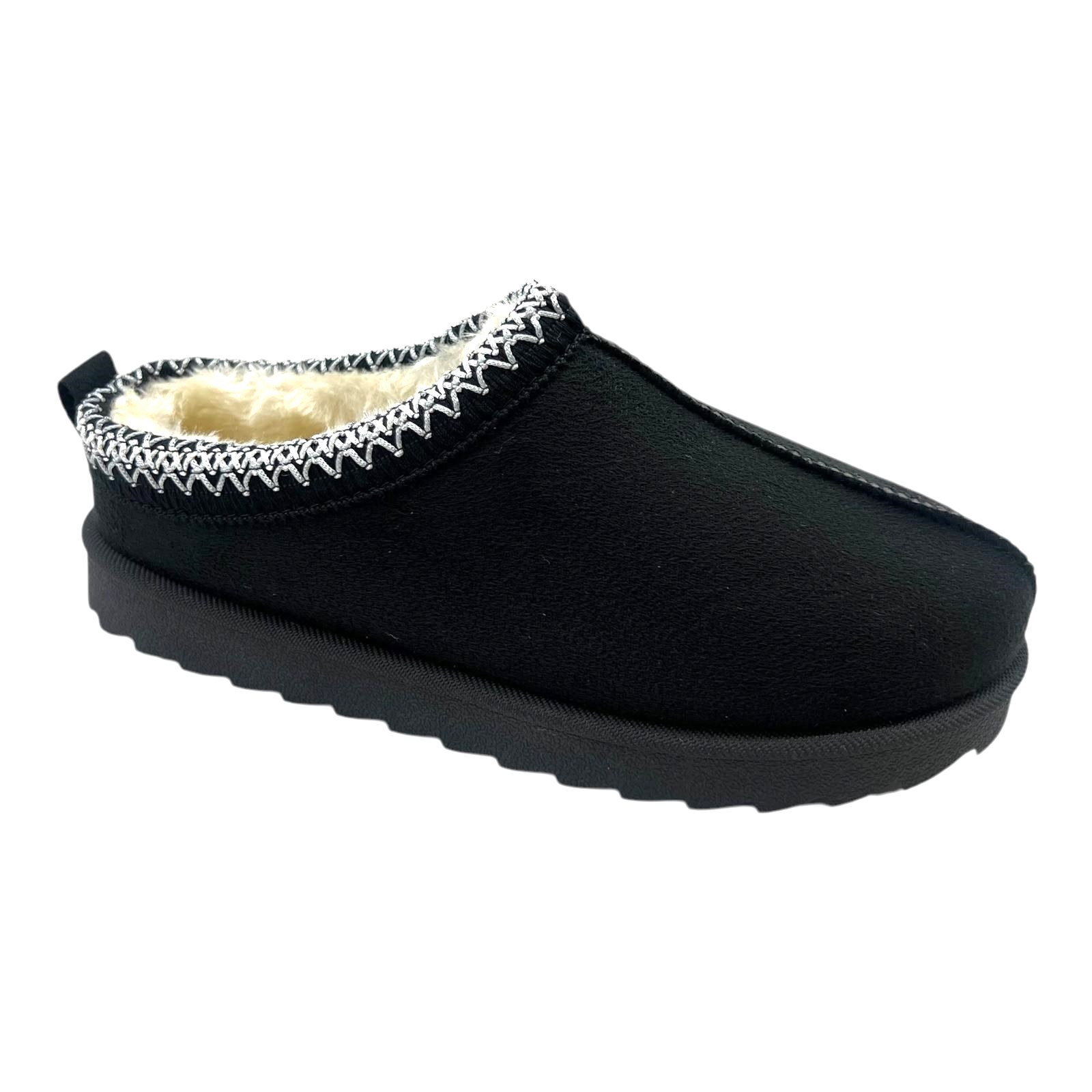 WOMENS LADIES WARM FAUX FUR SLIP ON IN OUT DOOR SHOES BOOTS SNUGG SLIPPERS SIZE - Picture 8 of 31