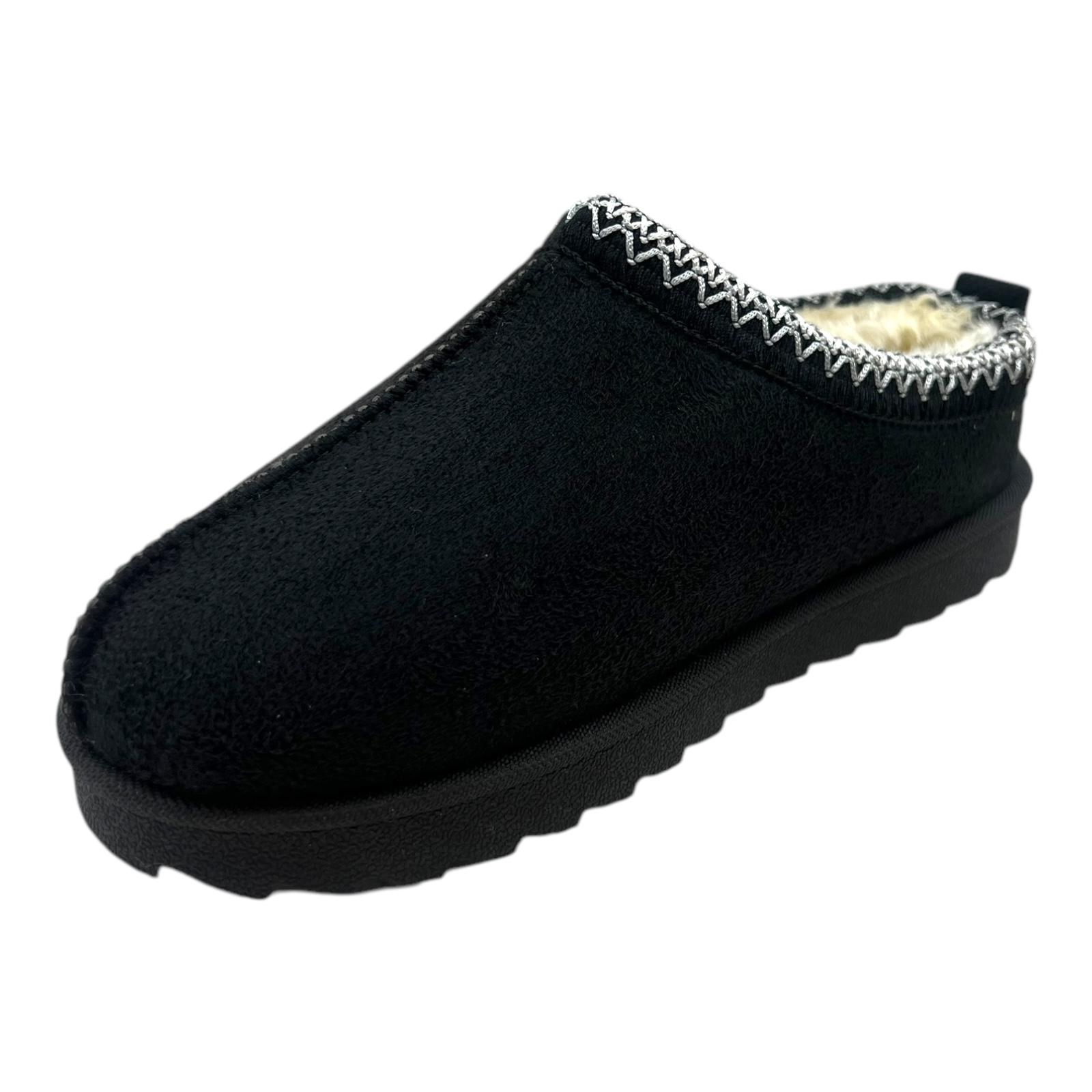 WOMENS LADIES WARM FAUX FUR SLIP ON IN OUT DOOR SHOES BOOTS SNUGG SLIPPERS SIZE - Picture 13 of 31
