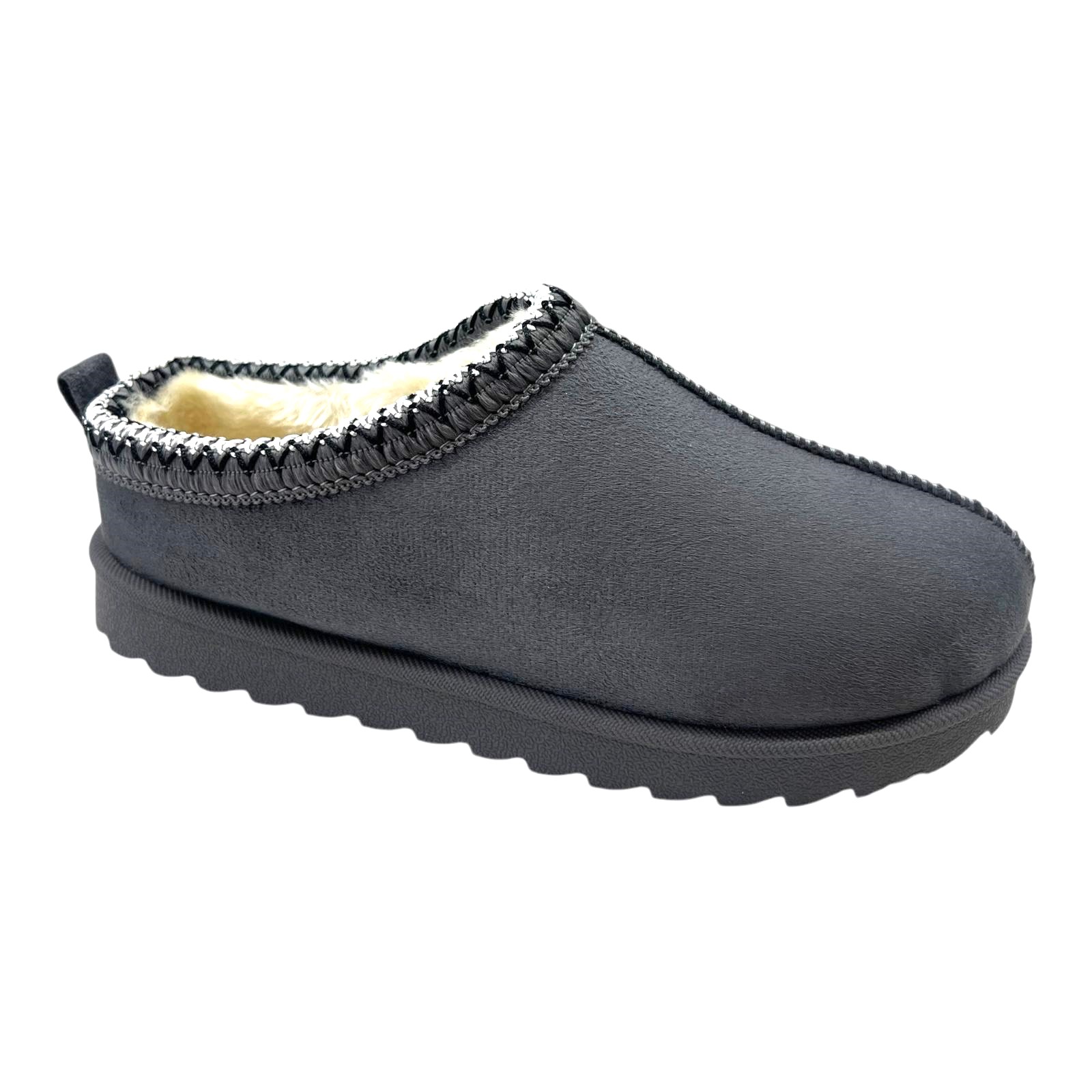 WOMENS LADIES WARM FAUX FUR SLIP ON IN OUT DOOR SHOES BOOTS SNUGG SLIPPERS SIZE - Picture 20 of 31