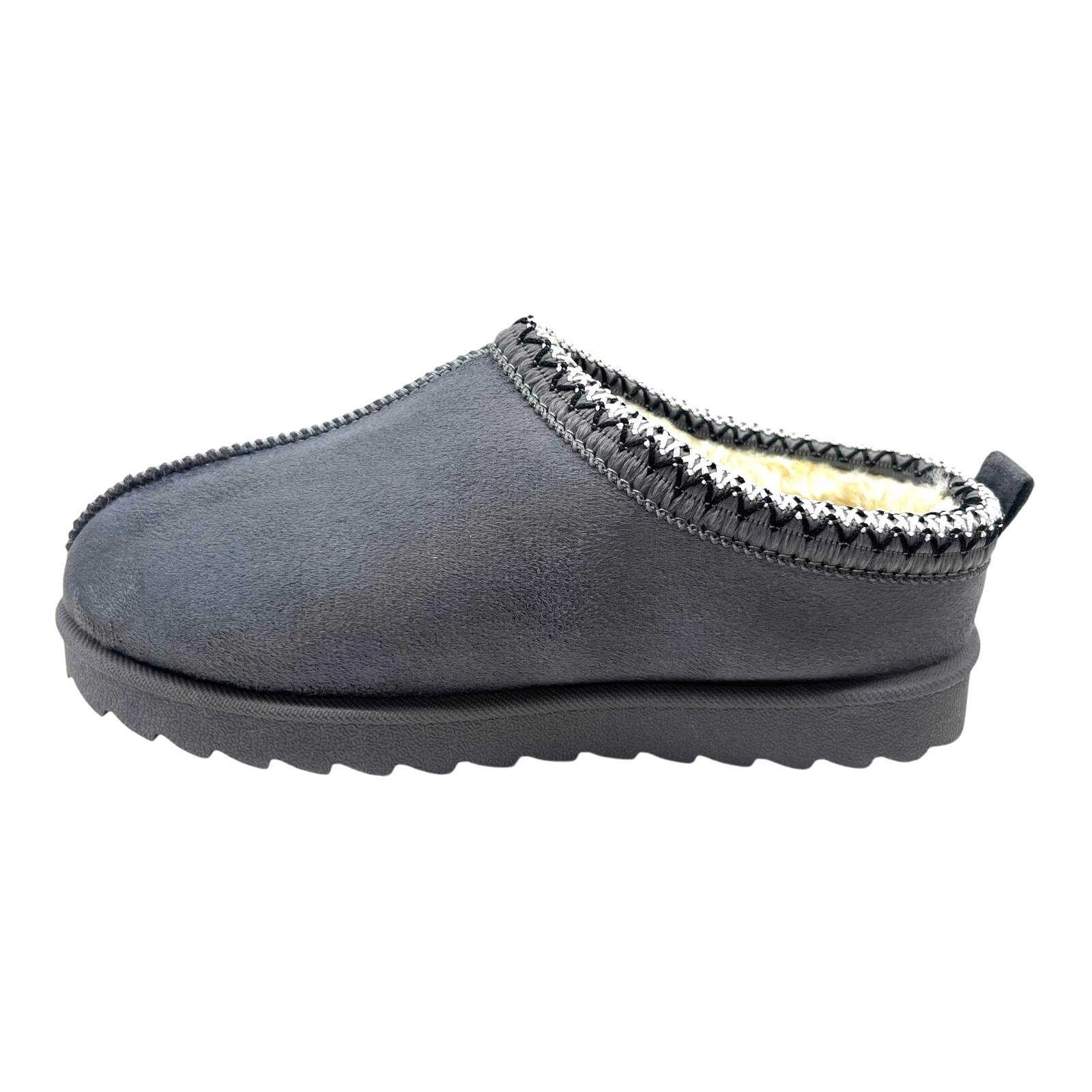 WOMENS LADIES WARM FAUX FUR SLIP ON IN OUT DOOR SHOES BOOTS SNUGG SLIPPERS SIZE - Picture 24 of 31