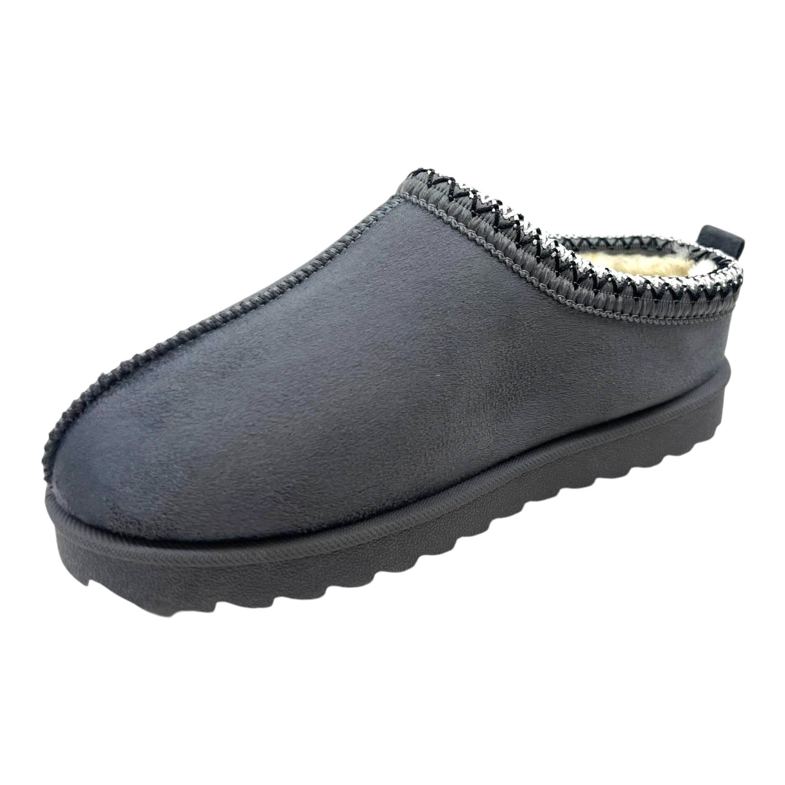 WOMENS LADIES WARM FAUX FUR SLIP ON IN OUT DOOR SHOES BOOTS SNUGG SLIPPERS SIZE - Picture 25 of 31