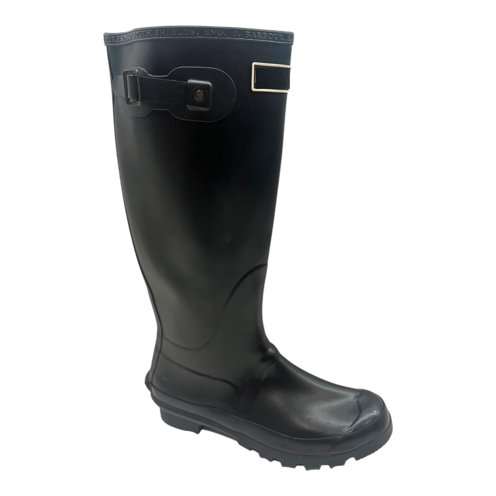 MENS LADIES SLIP ON RUBBER WATERPROOF RAIN WELLINGTONS WELLIES BOOTS SHOES SZ - Picture 3 of 13