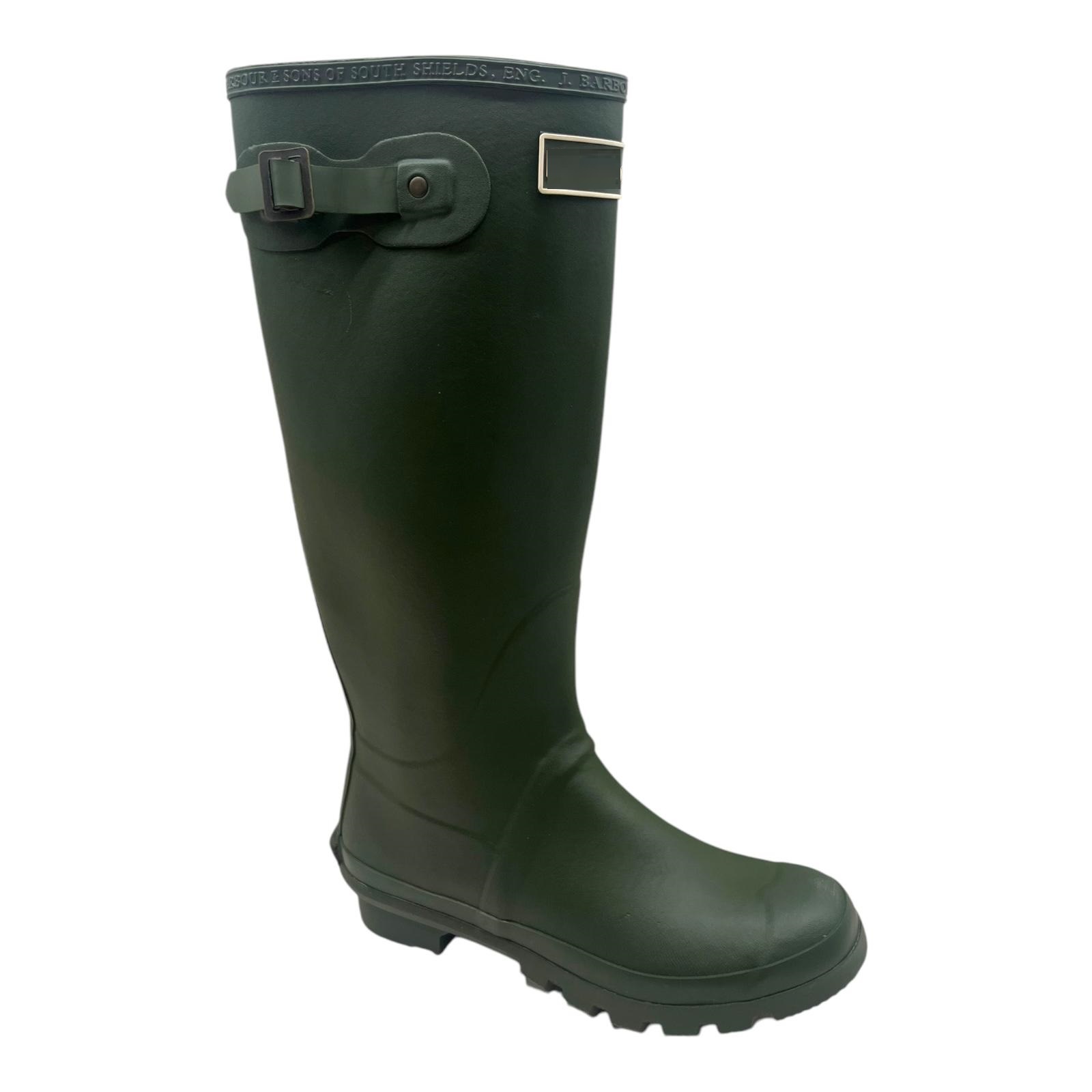 MENS LADIES SLIP ON RUBBER WATERPROOF RAIN WELLINGTONS WELLIES BOOTS SHOES SZ - Picture 9 of 13