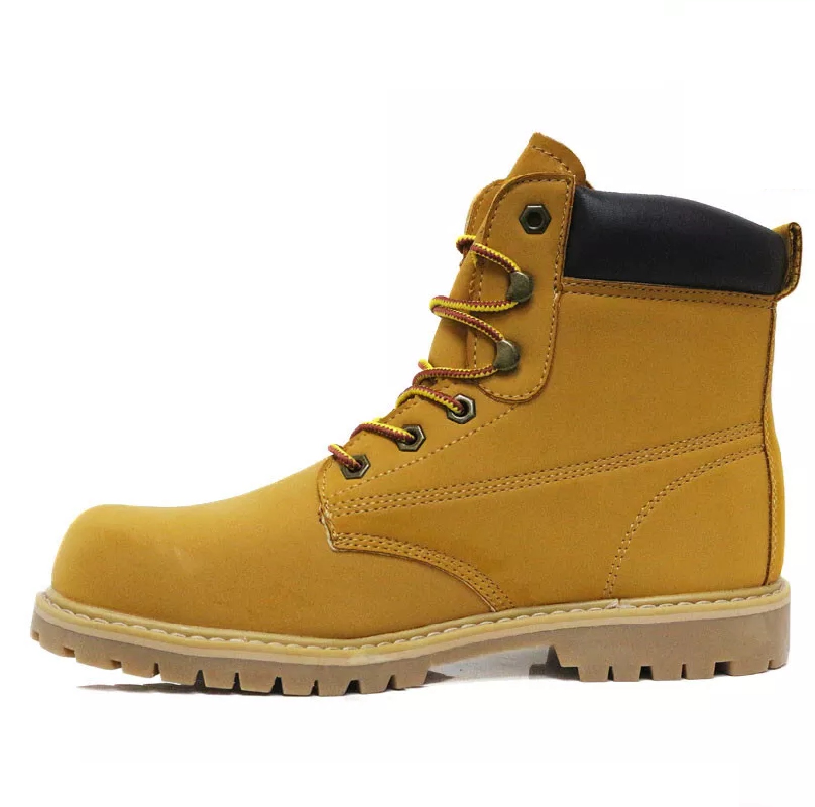 MENS STEEL TOE CAP SAFETY BOOTS WIDE FIT ANKLE COMBAT WORK HIKING LACE UP SHOES - Picture 8 of 9