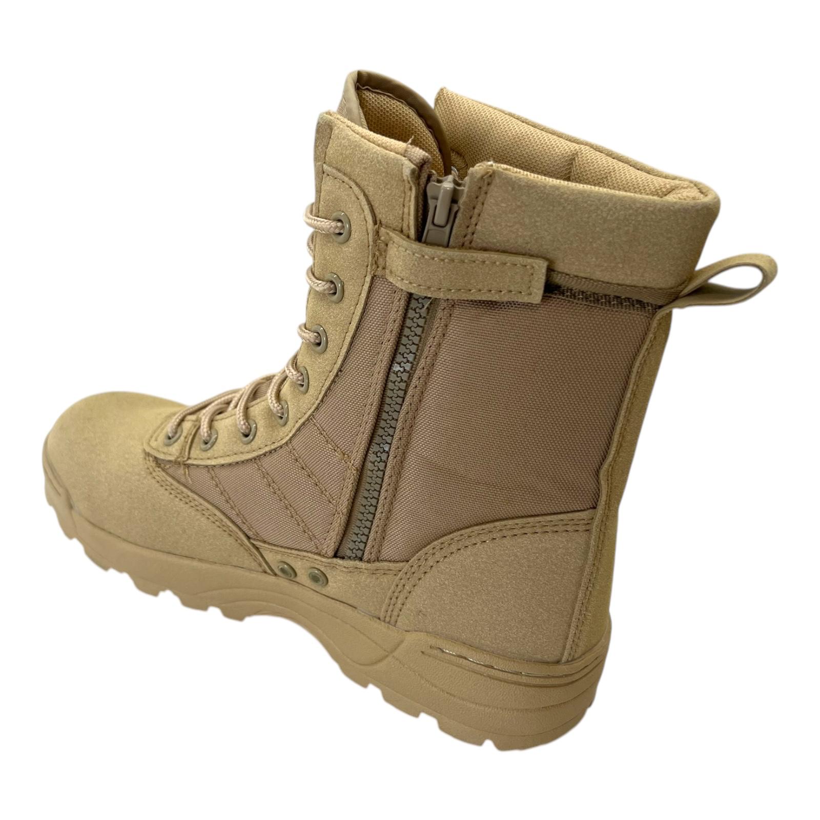 MENS ARMY COMBATANKLE LACE UP SECURITY WORK MILITARY HIKING POLICE BOOTS SIZE - Picture 17 of 17