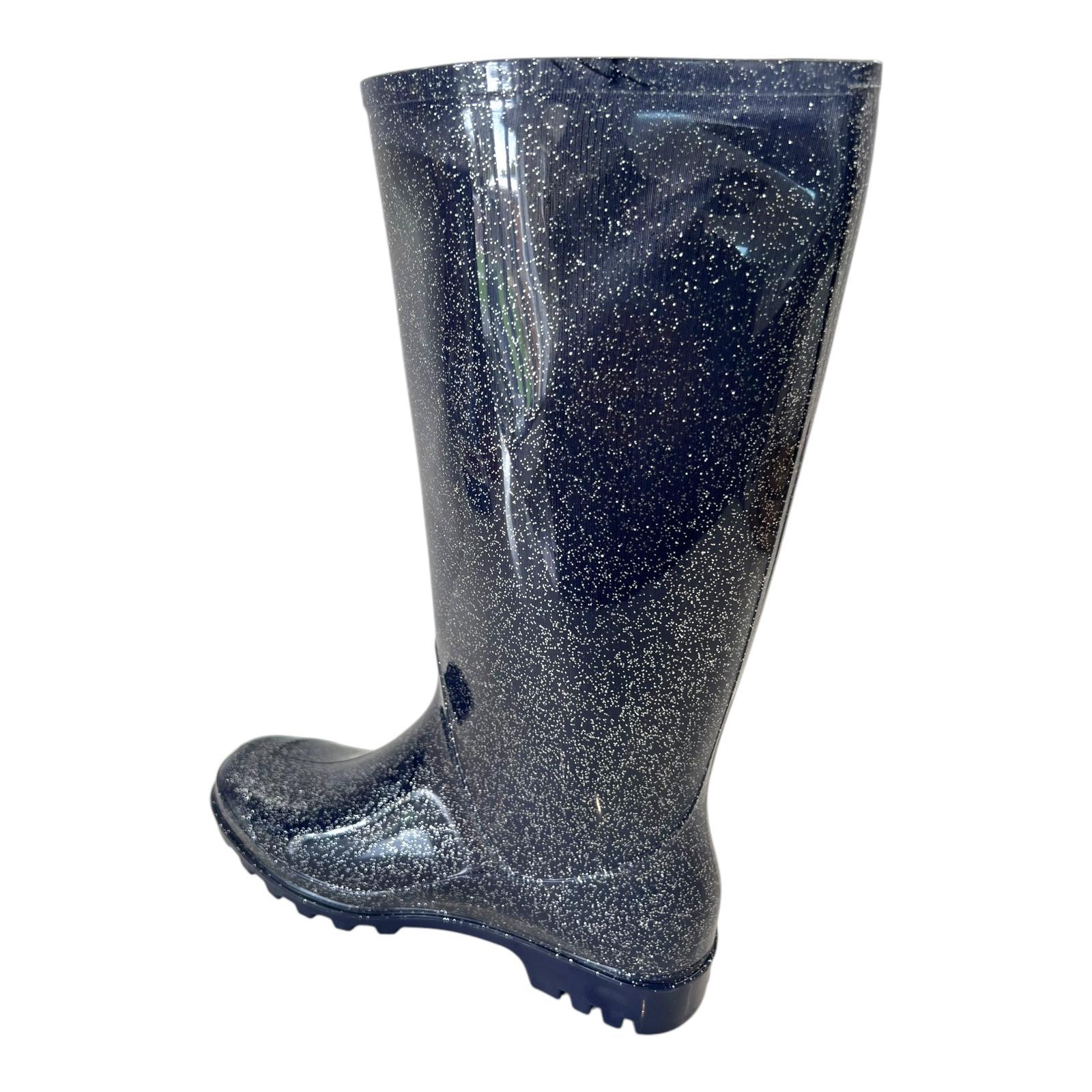 LADIES WOMENS WELLIES FESTIVAL RAIN WATERPROOF WELLINGTON SNOW BOOTS SHOES SZ - Picture 31 of 49