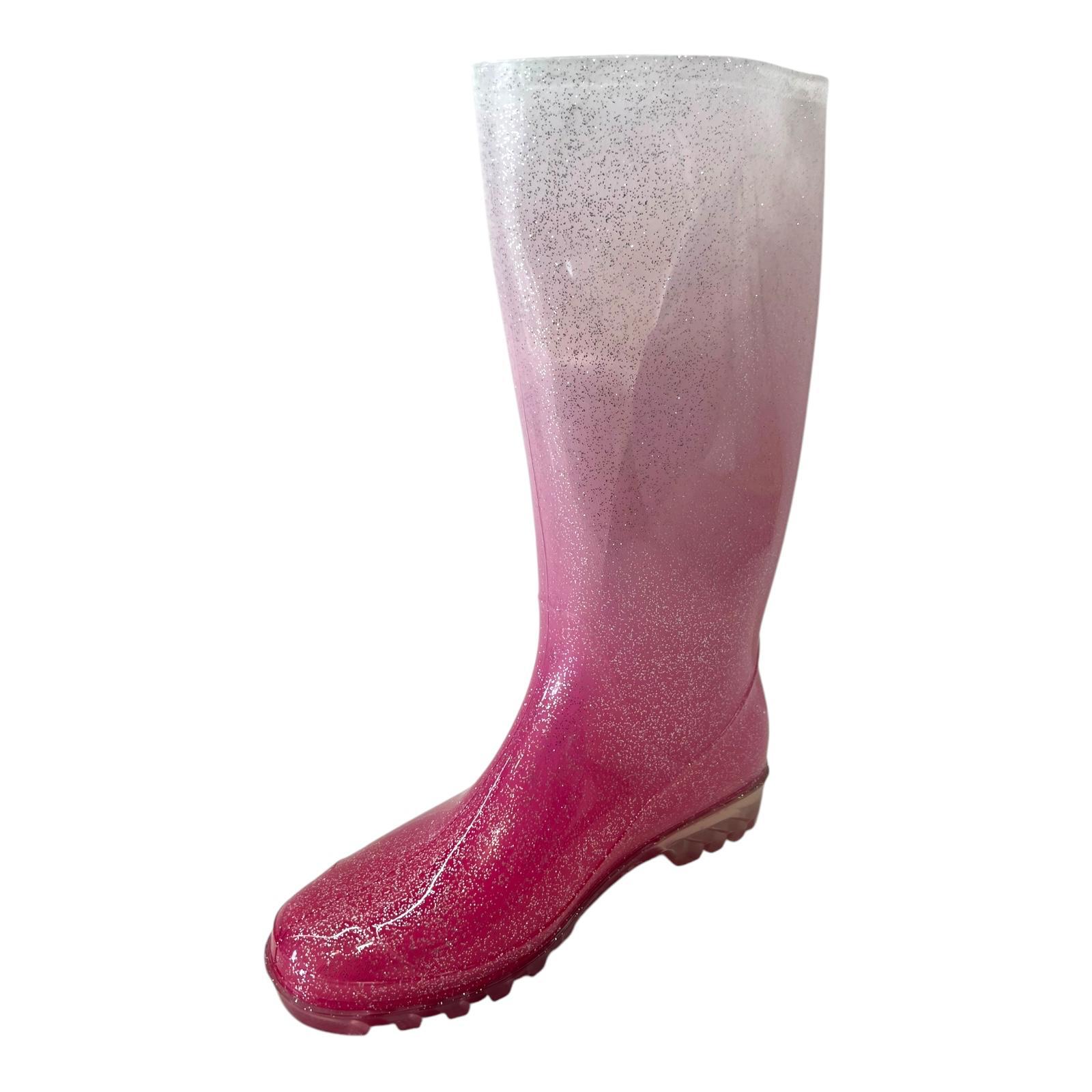 LADIES WOMENS WELLIES FESTIVAL RAIN WATERPROOF WELLINGTON SNOW BOOTS SHOES SZ - Picture 35 of 49