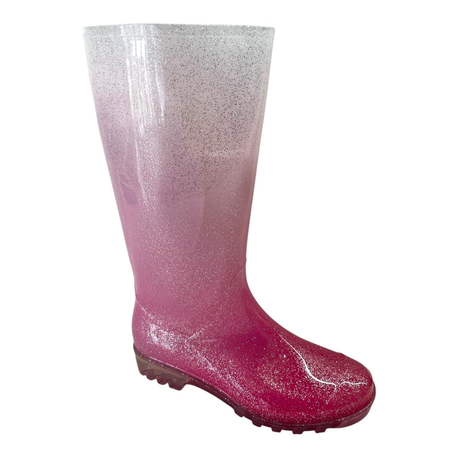 LADIES WOMENS WELLIES FESTIVAL RAIN WATERPROOF WELLINGTON SNOW BOOTS SHOES SZ - Picture 32 of 49