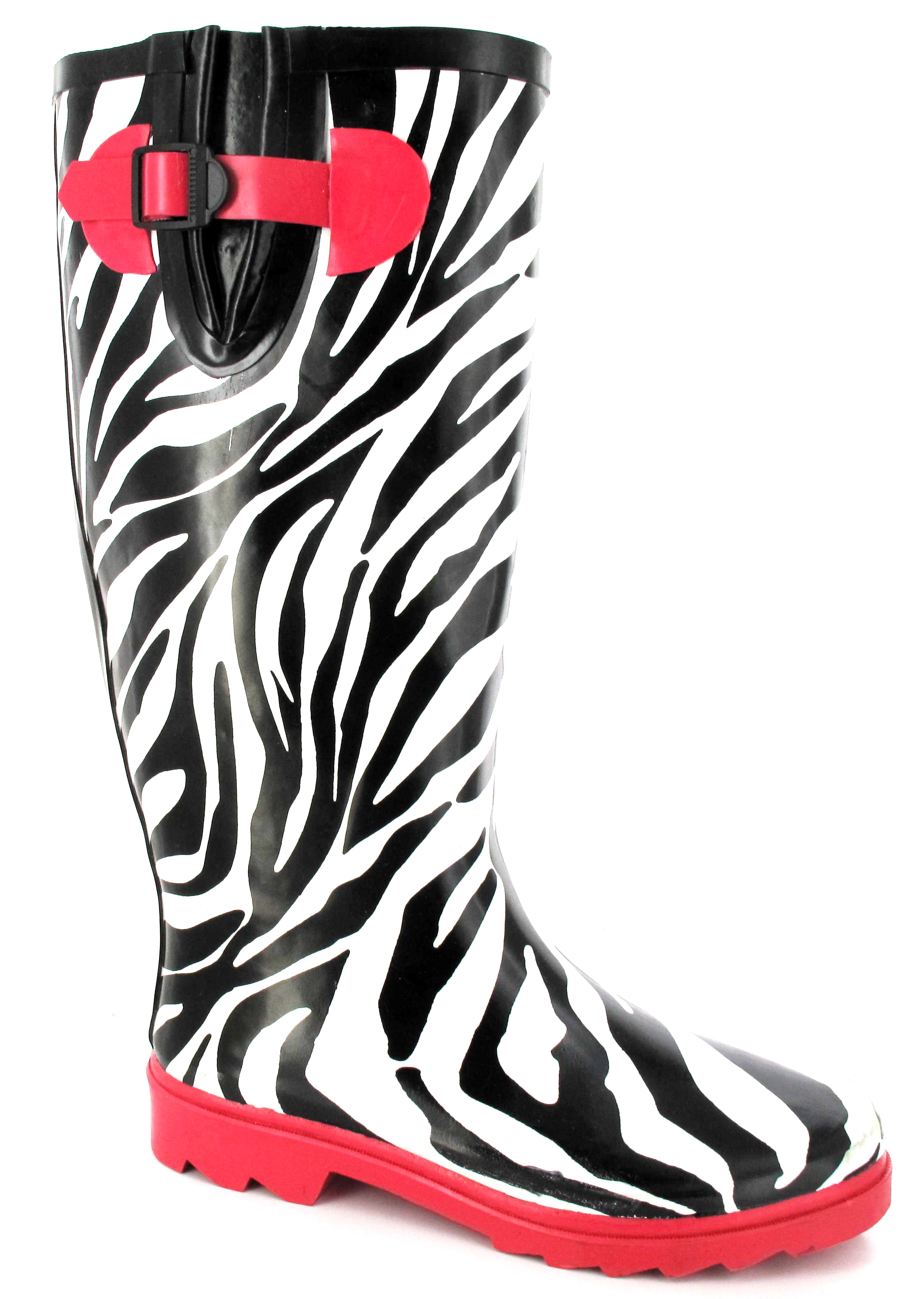 TUDUZ Gummistiefel Damen Kniehoch - Rutschfeste Sohle Mit Absatz - Modische Regenstiefel