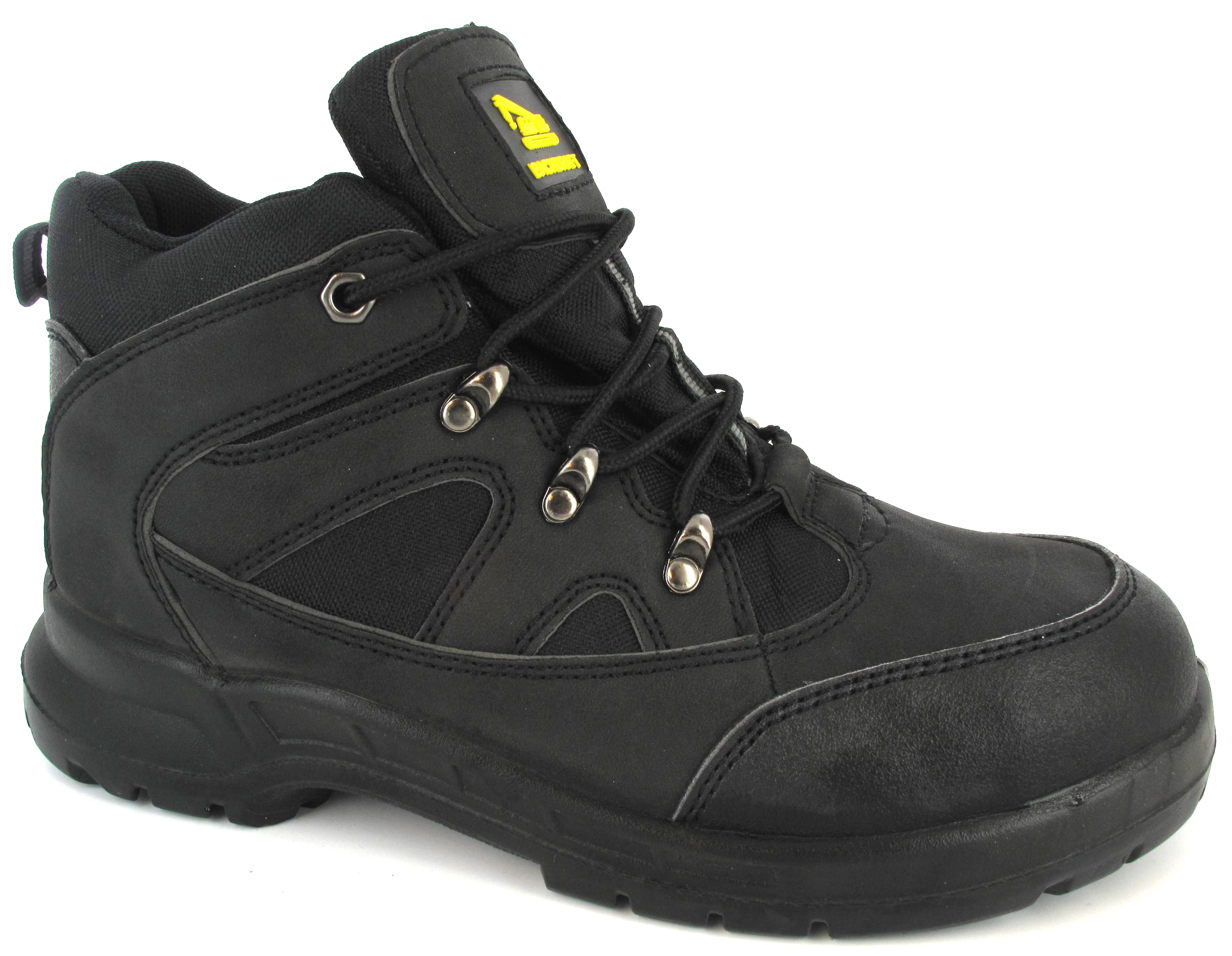 LIGHTWEIGHT HIKING SAFETY TRAINERS STEEL TOE CAPS LACE UP MIDSOLE BOOTS ...