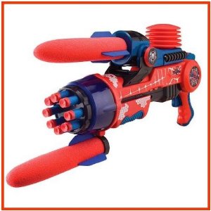 Spiderman 3 Foam Missile Rocket Shooting Launcher Toy Gun | eBay