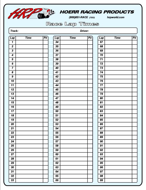 race car pit lap time chart sheets 50 racing track list ebay