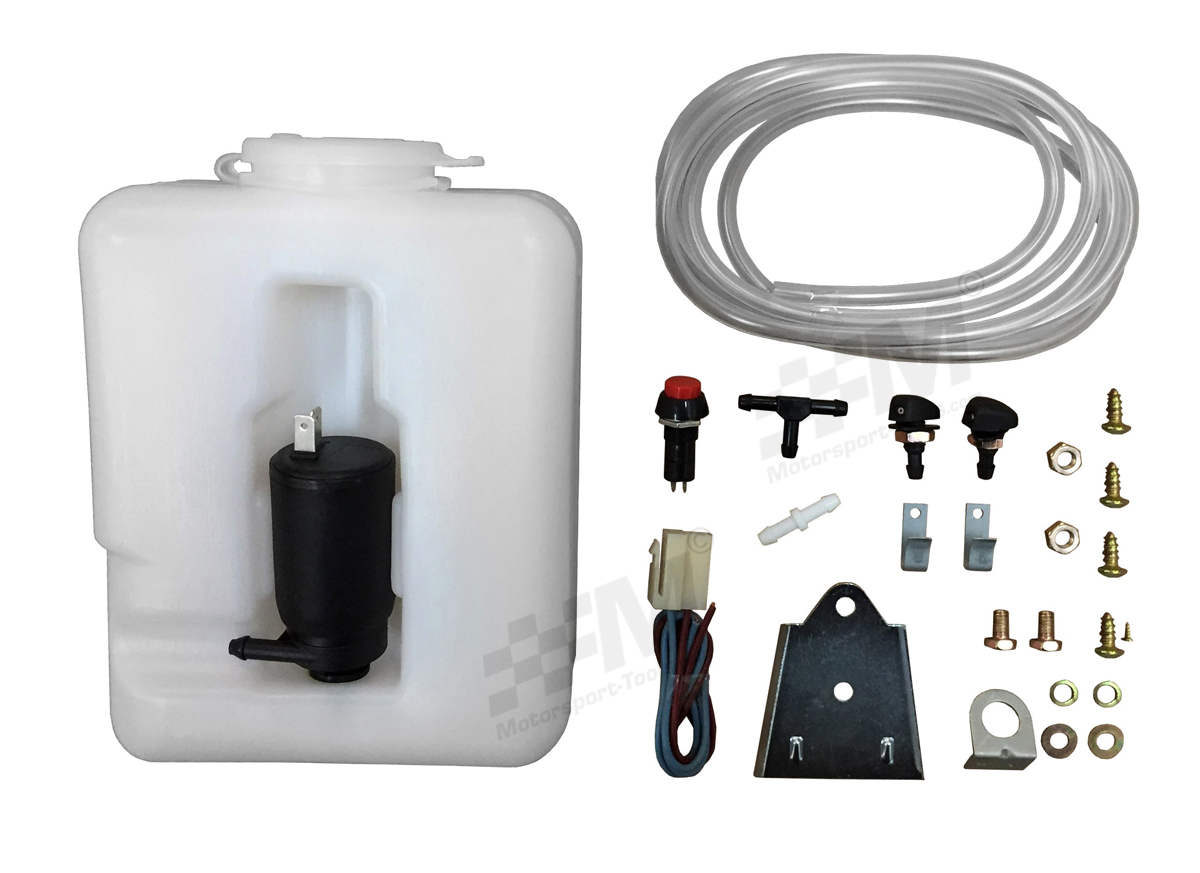 Wipac Universal Plastic Windscreen Washer Bottle Kit 1.2L Screen Wash