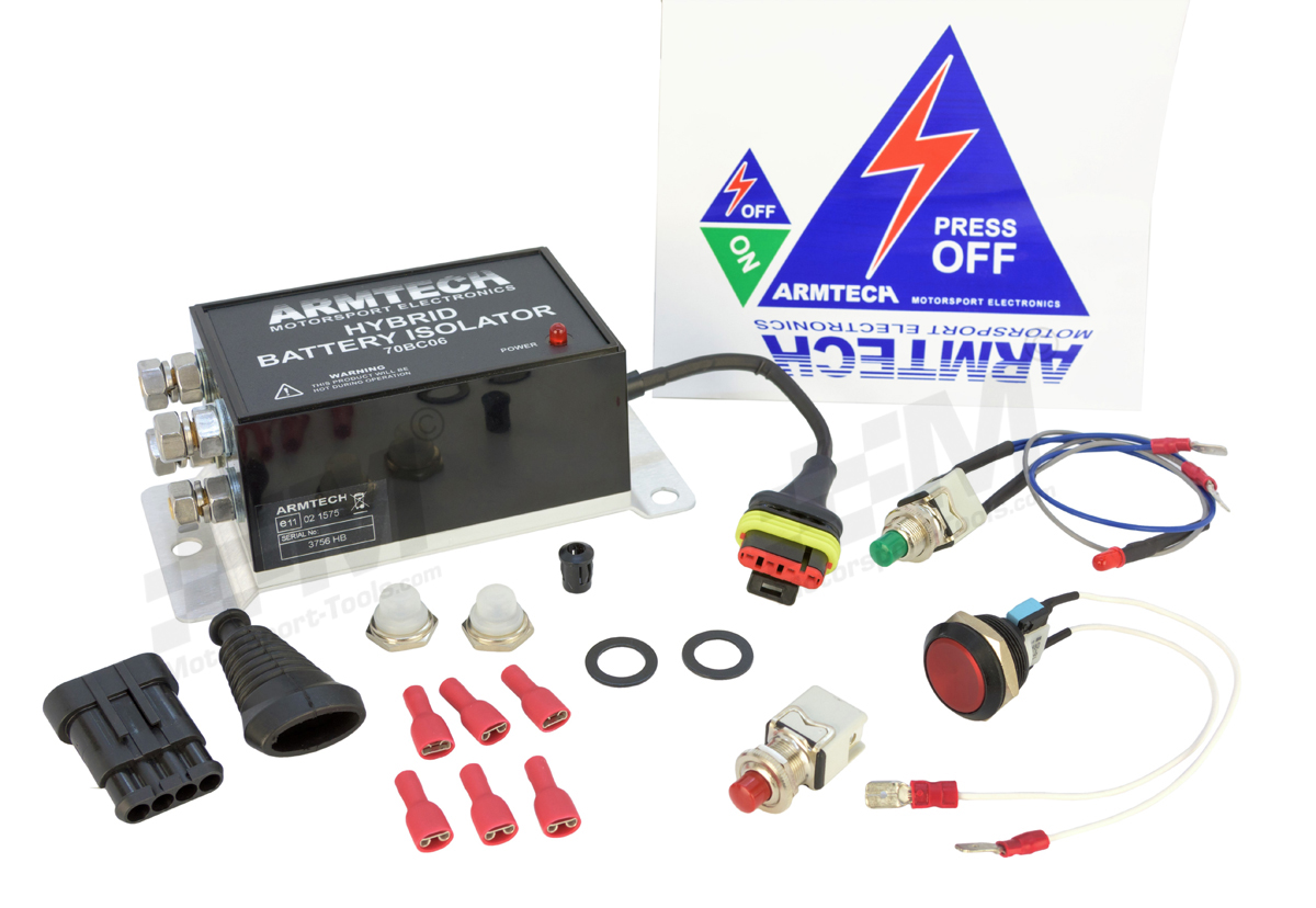 Armtech Hybrid Motorsport Battery Isolator Electric Cut Off Kill Switch