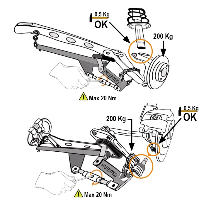 Outils Beta 1567 multifonctions levier pour triangles & suspension