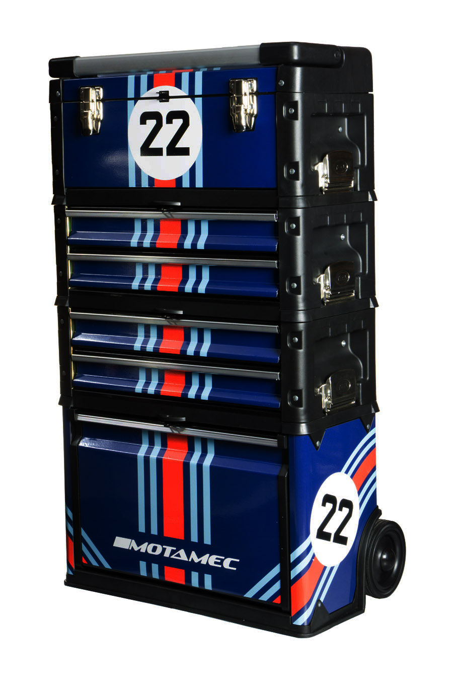 Motamec Modular Tool Box Trolley Mobile Cart Cabinet Chest C41H Martini ...