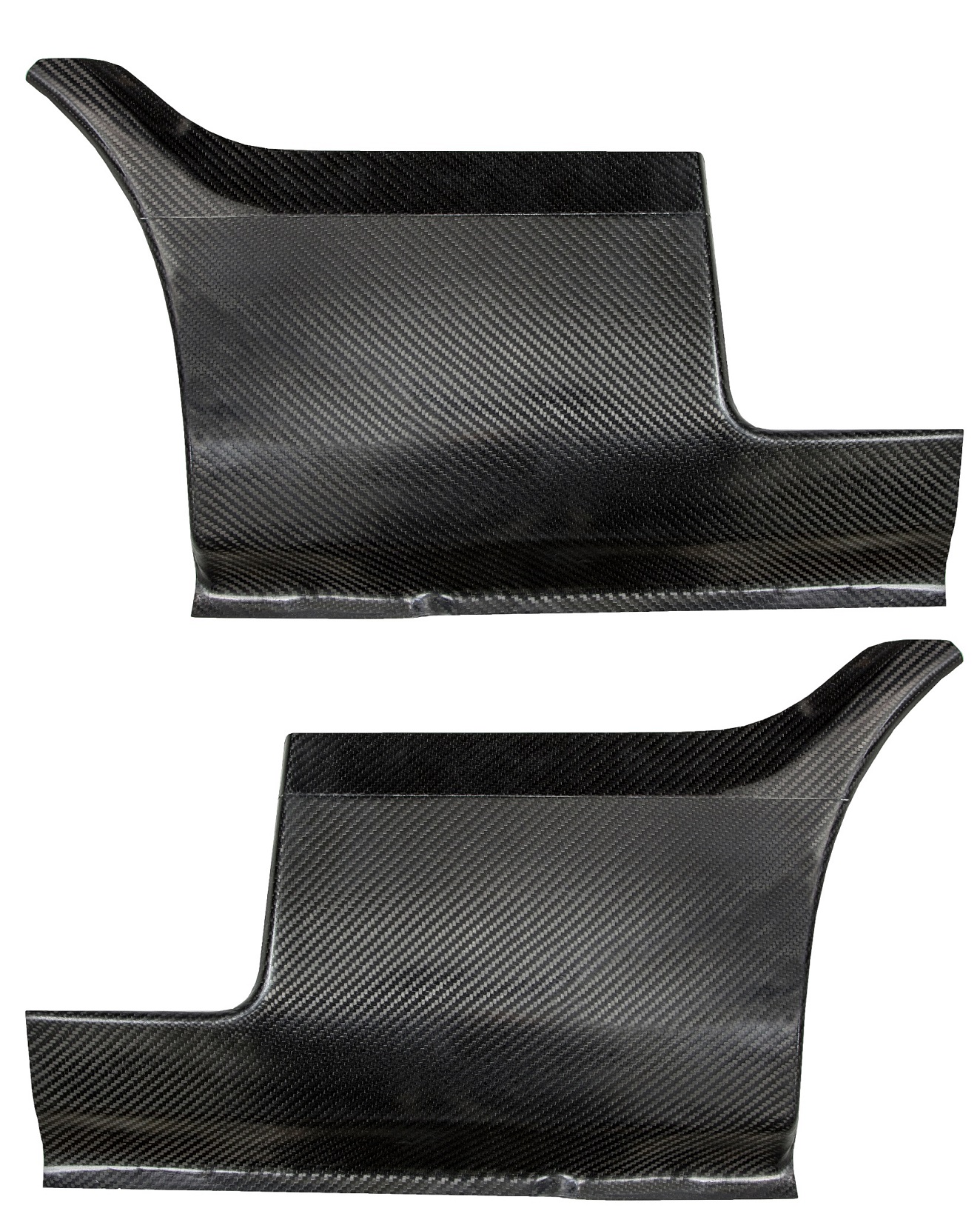 Escort Mk2 unarched De Fibra De Carbono Protectores de guardias de Arco de Rueda Trasera carbonfibre