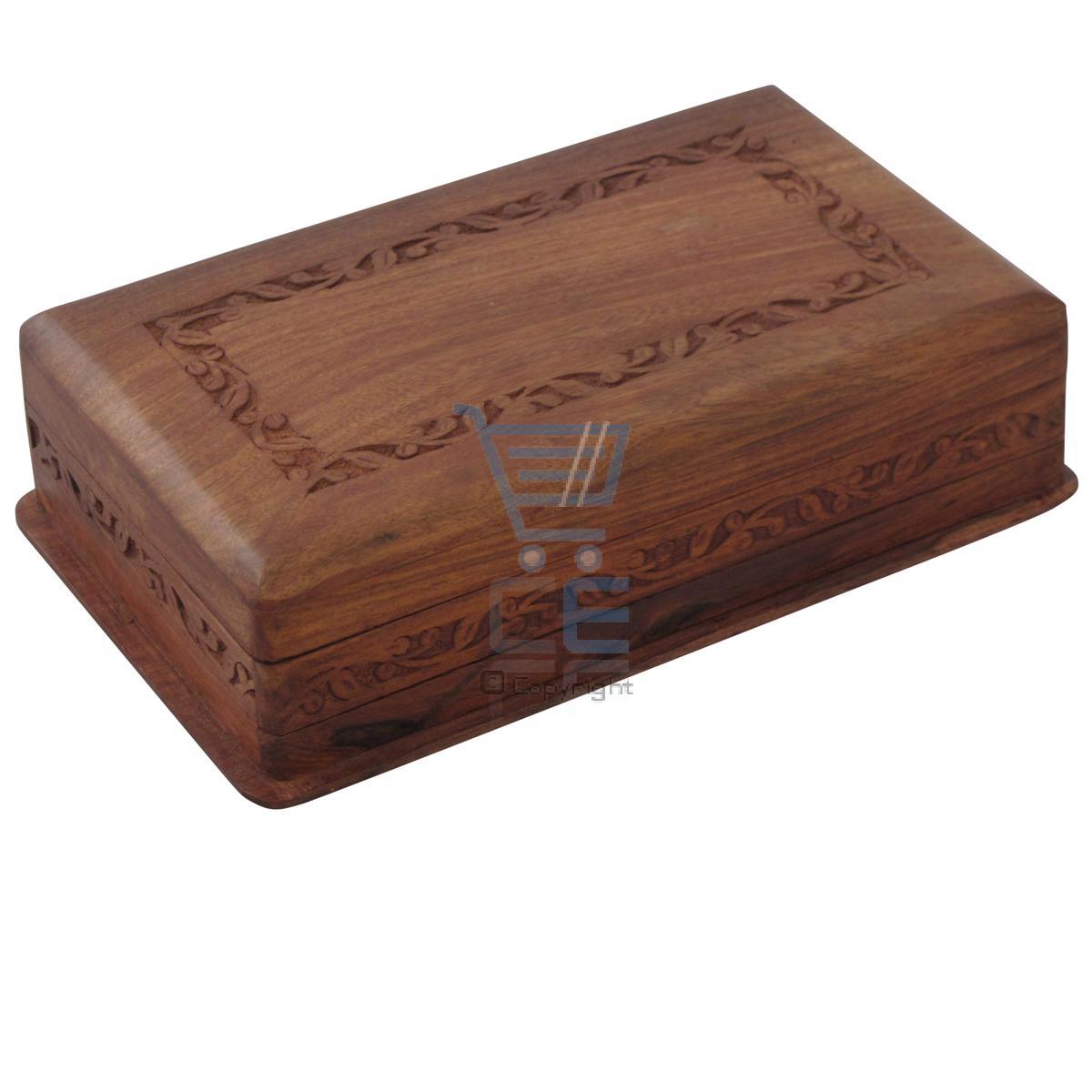 Wooden Storage Box Locking Trick Mechanism Pet Cremation Jewellery ...