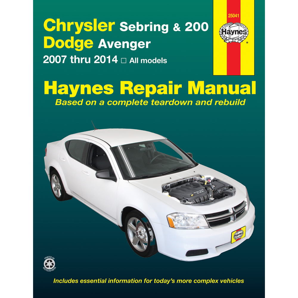 Chrysler 200 All Models 2011-2014 Haynes USA Workshop Manual