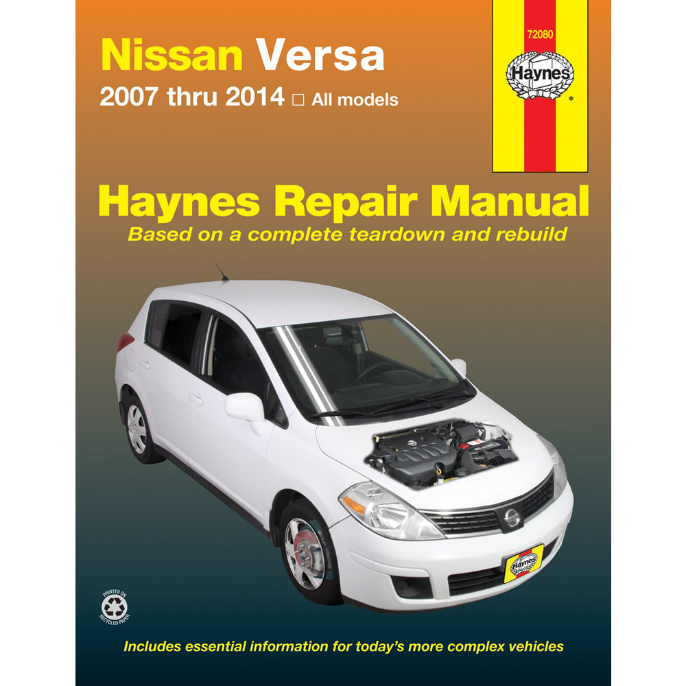 Nissan Versa All Models 2007-2014 Haynes USA Workshop Manual