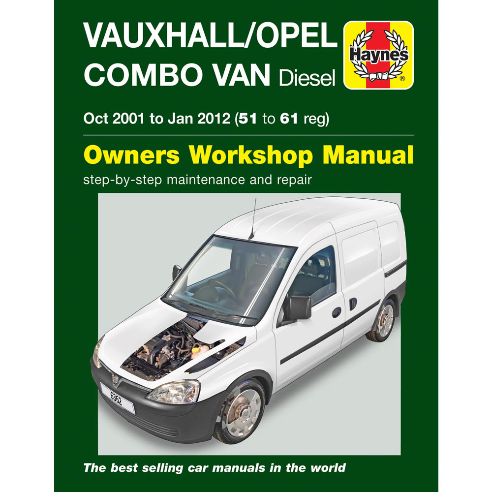 Vauxhall Combo Haynes Manual Oct 2001-Jan 12 1.3 1.7 Turbo Diesel Workshop