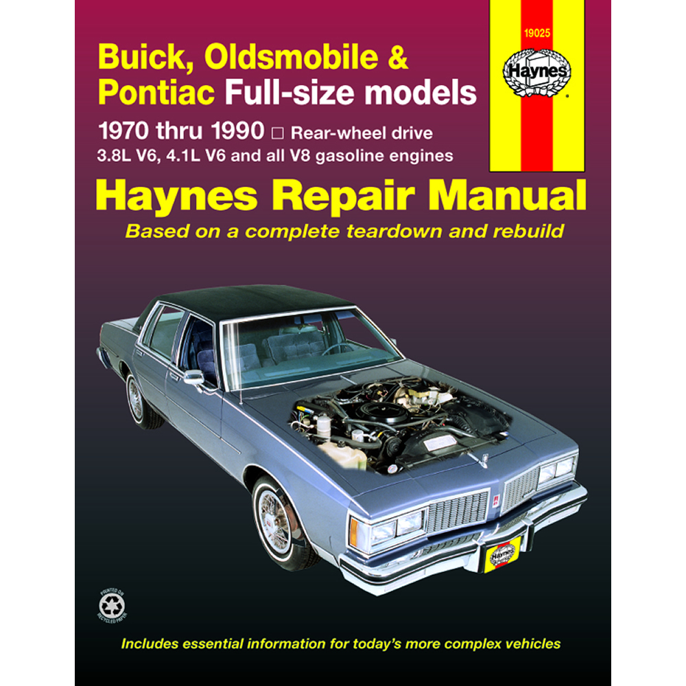 Pontiac Catalina Bonneville 1970-1981 Haynes USA Workshop Manual