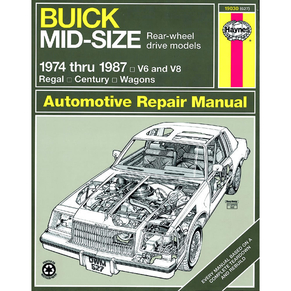 Buick Regal 1974-1987 Haynes USA Workshop Manual