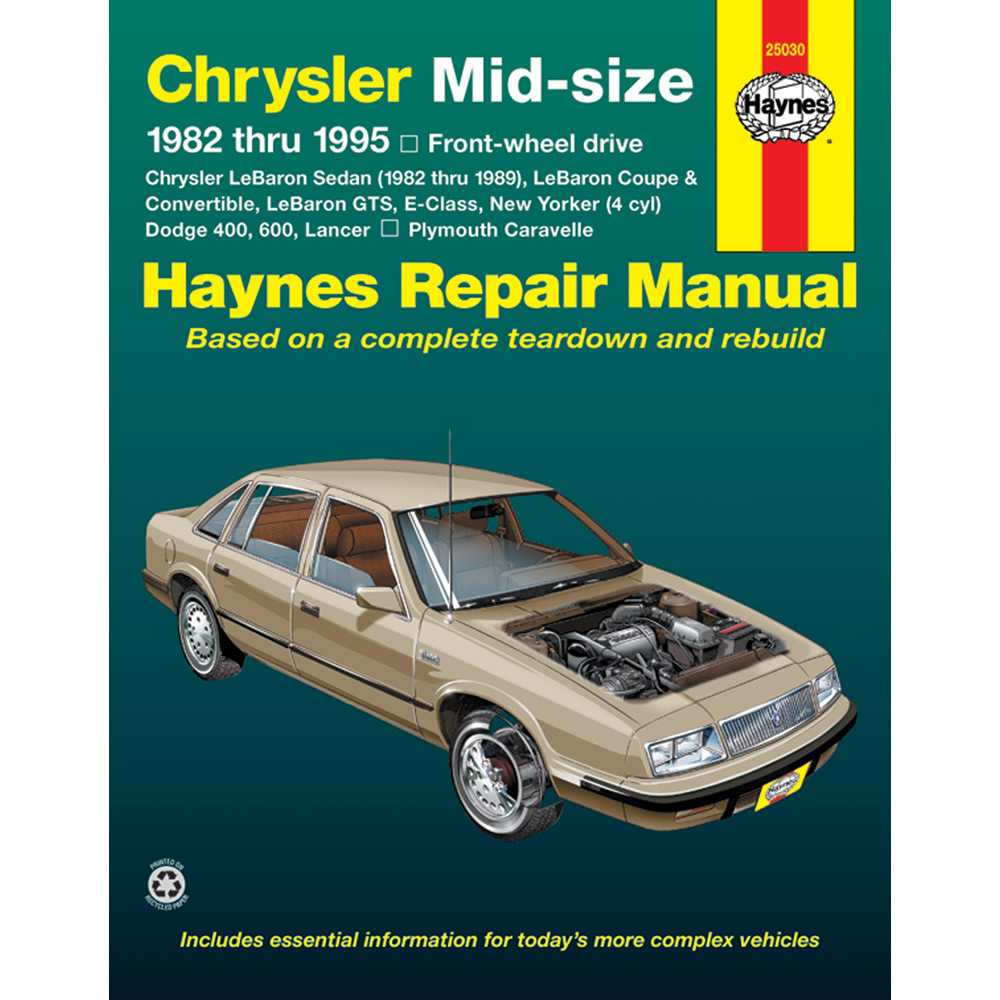 Chrysler New Yorker FWD 1983-1988 Haynes USA Workshop Manual