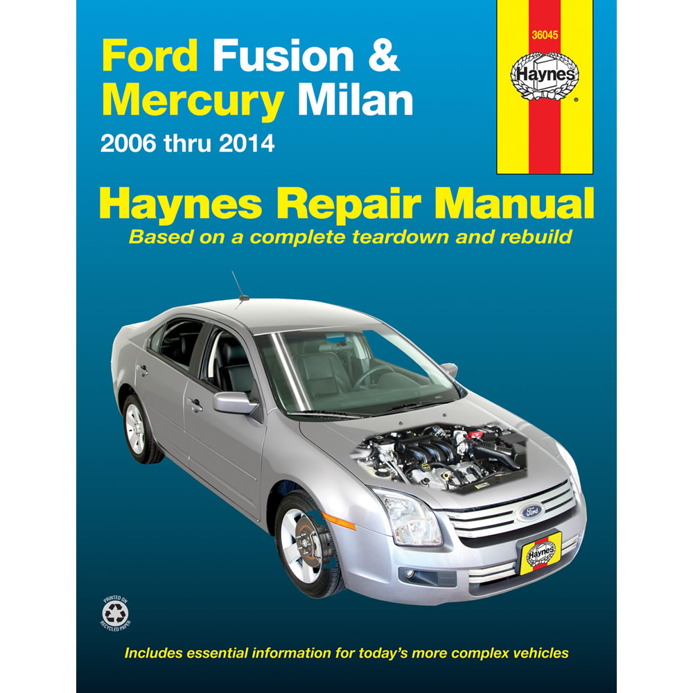 Ford Fusion 2006-2014 Haynes USA Workshop Manual