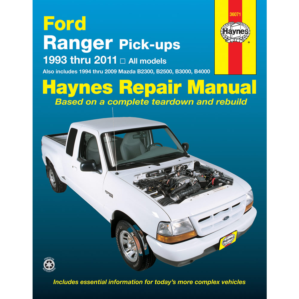 Mazda B2300 B2500 B3000 B4000 1994-2009 Haynes USA Workshop Manual