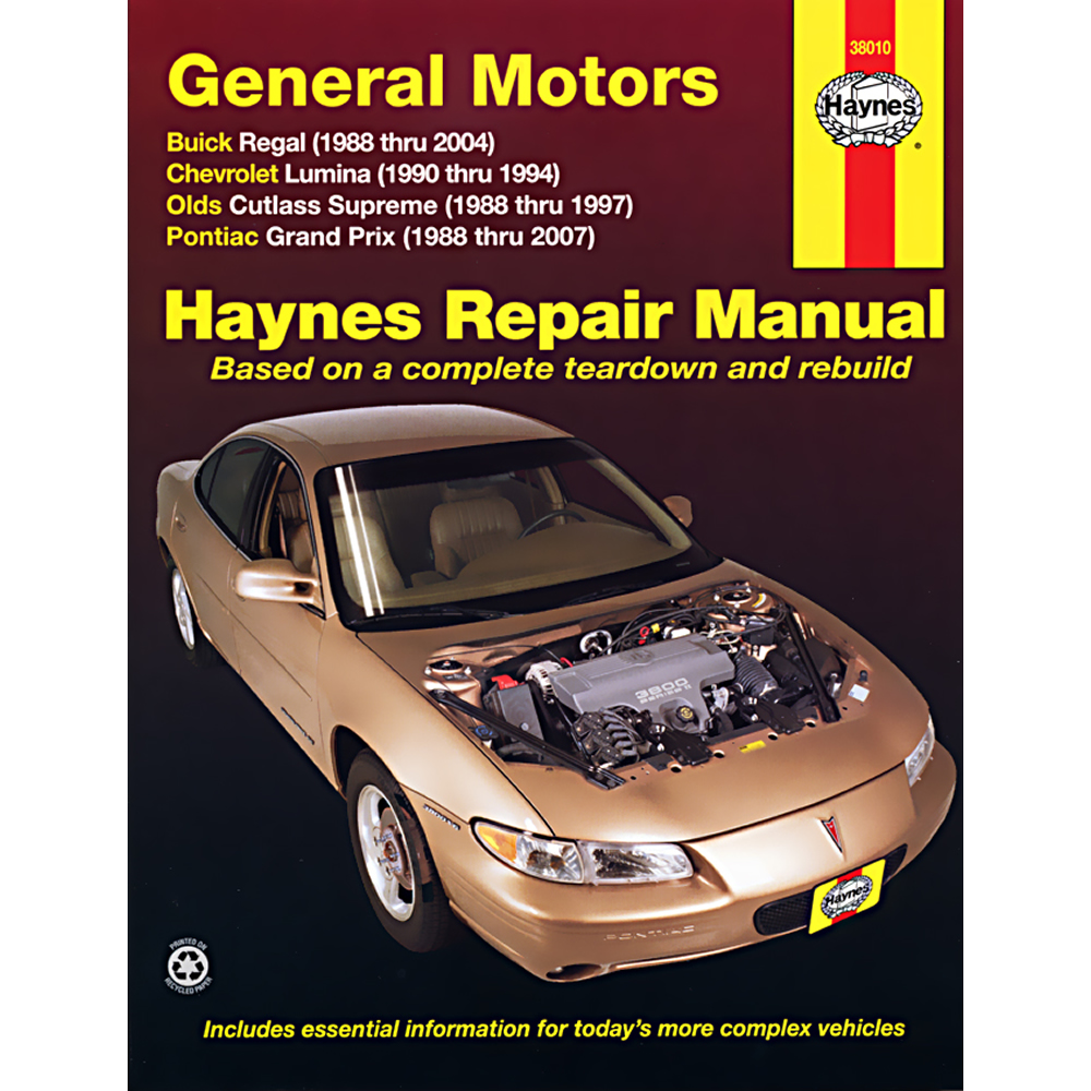 Buick Regal 1988-2004 Haynes USA Workshop Manual