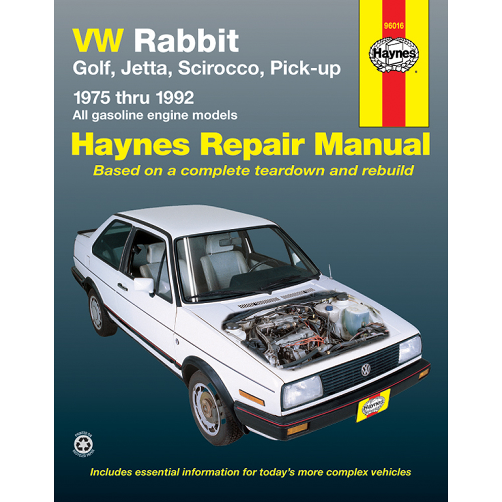 VW Jetta 1980-1992 Haynes USA Workshop Manual