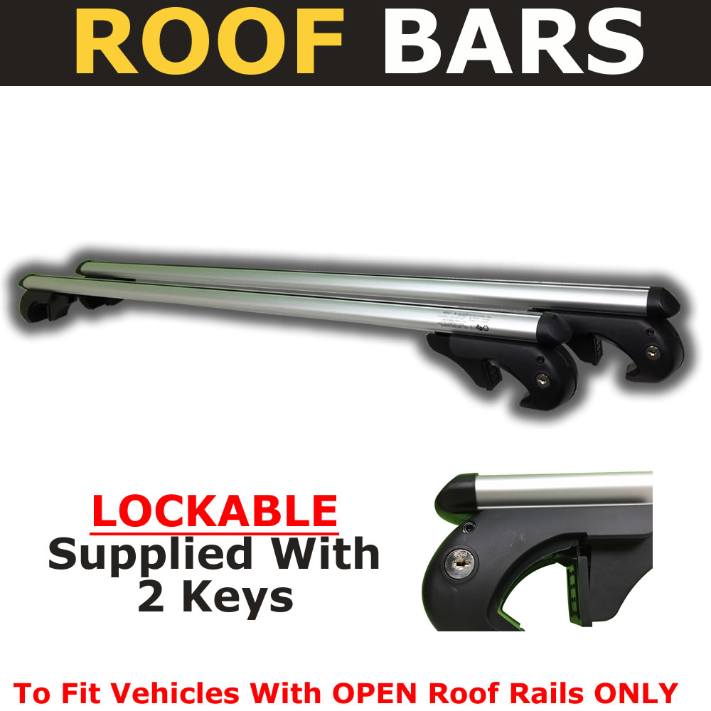 MWay Eagle XL Aluminium Aero Roof Bars 1.35M For Raised Roof Rails