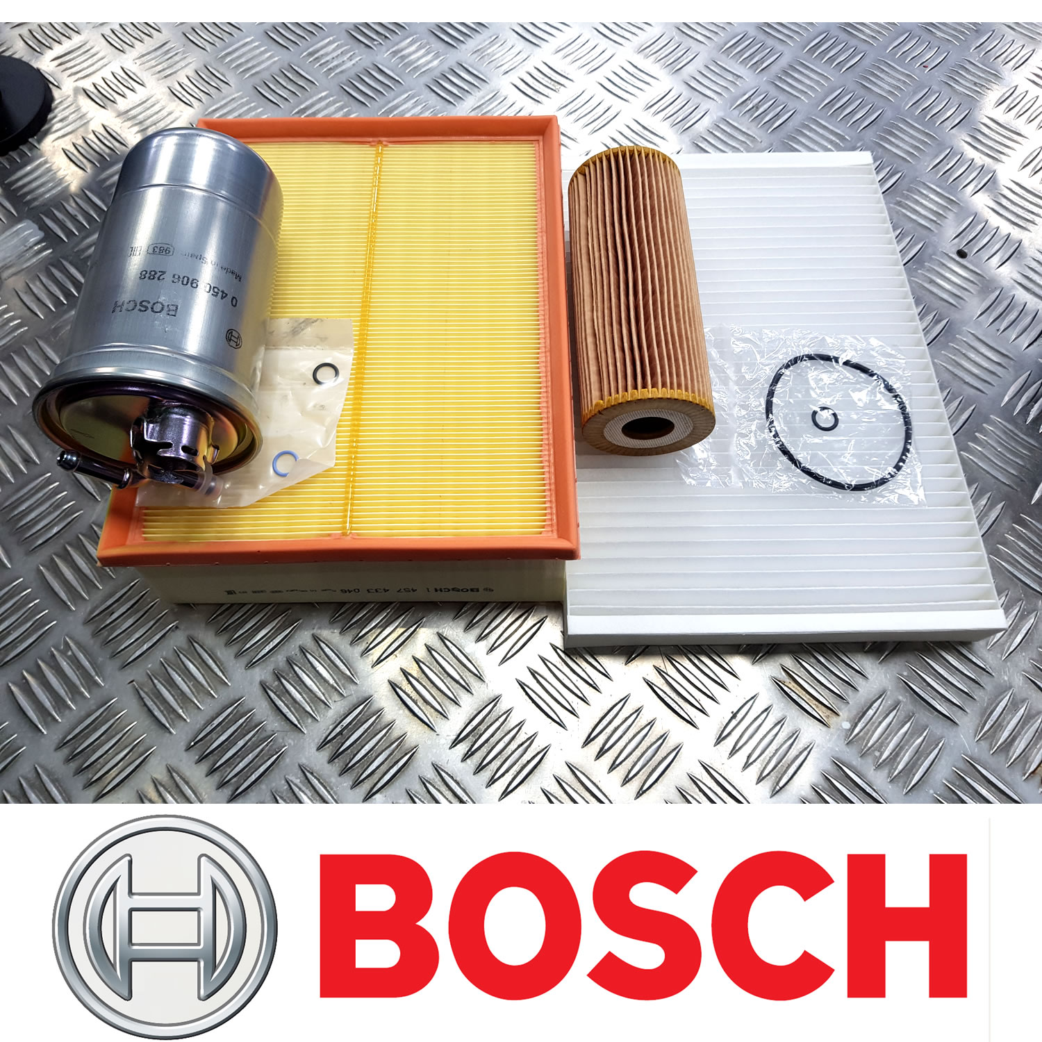 BOSCH SERVICE KIT for AUDI A4 (B6/B7) 1.9 TDI Oil Air Fuel Cabin