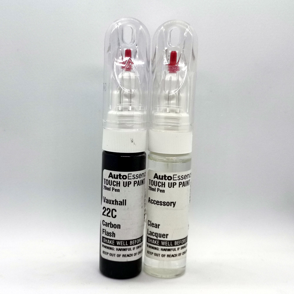 VAUXHALL CARBON FLASH 22C PAINT TOUCH UP PEN SCRATCH CHIP BRUSH CORSA