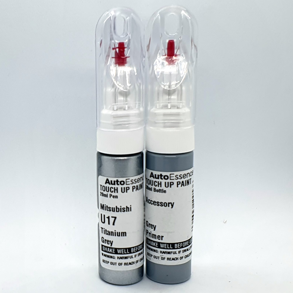 PAINT TOUCH UP PEN FOR MITSUBISHI U17 TITANIUM GREY 20ML REPAIR SCRATCH