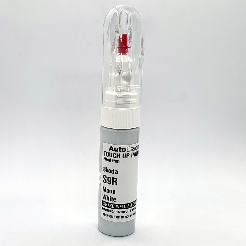 SKODA MOON WHITE S9R PAINT TOUCH UP PEN FABIA RAPID OCTAVIA SUPERB YETI